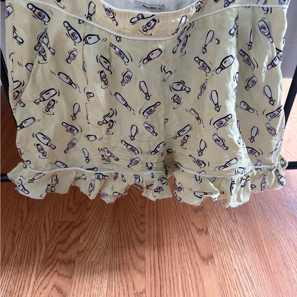 Miu Miu Silk Shorts